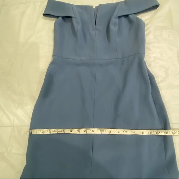 Norstrom Dessy Size 8  12  Collections 3038 Long Dress Larkspur Blue - Picture 11 of 15